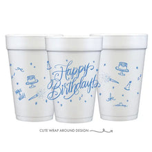 Load image into Gallery viewer, Happy Birthday (Calligraphy) Foam Cups
