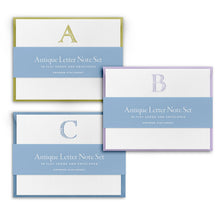 Load image into Gallery viewer, Blue Antique Letter Note Cards
