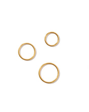 Load image into Gallery viewer, Huggie Infinity Hoop Earrings - Ava Gold 8mm
