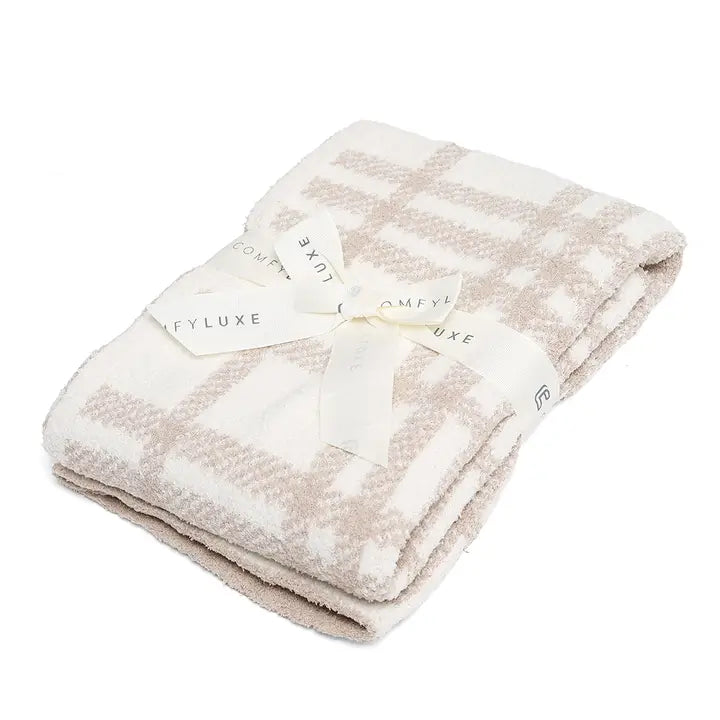 Plaid Print Kids Luxury Soft Throw Blanket