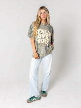 Load image into Gallery viewer, Jesus Loves You Heavyweight Camo Tee || Oversized
