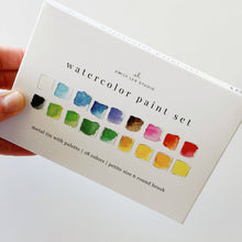Load image into Gallery viewer, Watercolor Set 18 with brush
