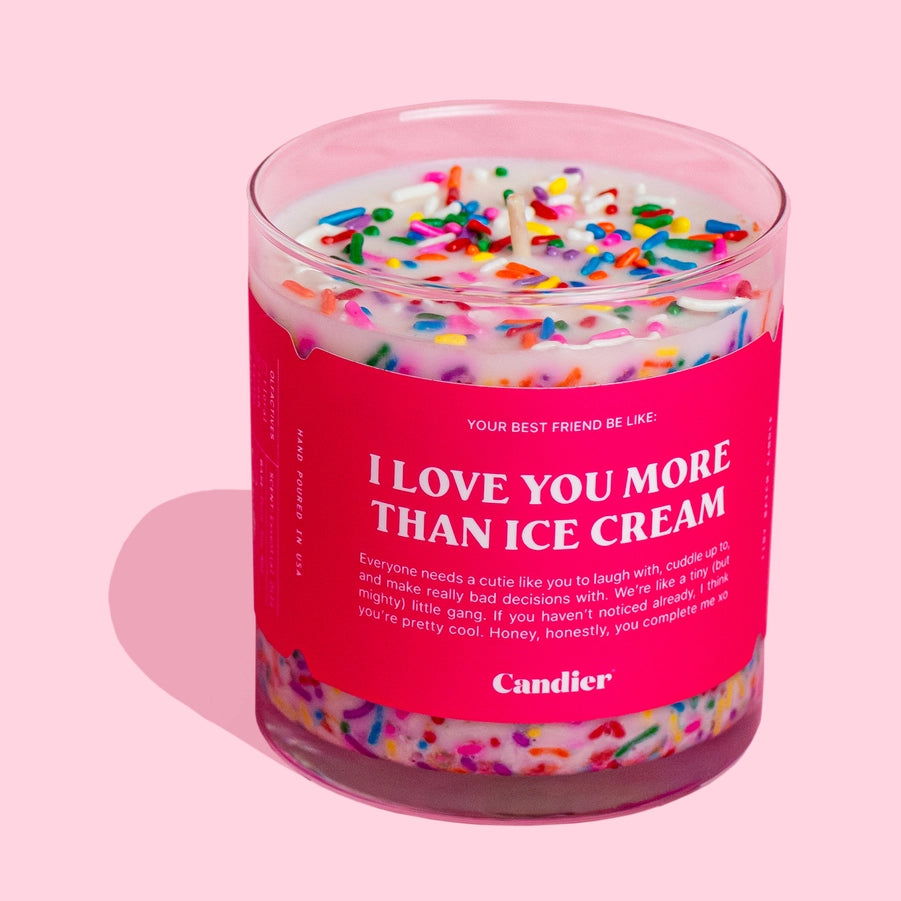 I Love You More Than Ice Cream Candle