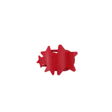 Load image into Gallery viewer, Flat Hair Clip | Tiny | Red Shooting Star
