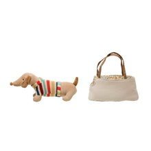 Load image into Gallery viewer, Dachshund in Dog Carrier
