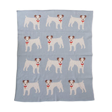 Load image into Gallery viewer, Cotton Knit Baby Blanket w/ Dogs
