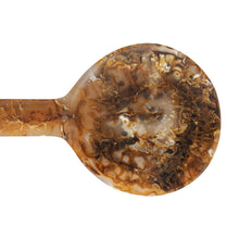 Load image into Gallery viewer, Resin Salad Servers, Matte Marbled Brown, Set of 2

