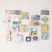 Load image into Gallery viewer, Paper Cocktail Napkins w/ Abstract Leaf Design
