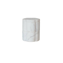 Load image into Gallery viewer, Marble Scalloped Stackable Pinch Pots
