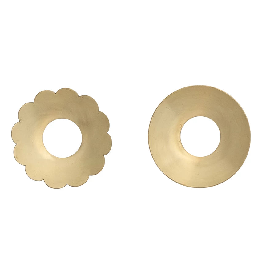 Brass Candle Bobeche, 2 Styles
