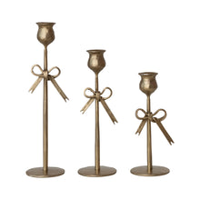 Load image into Gallery viewer, Hand-Forged Bow Candle Holders
