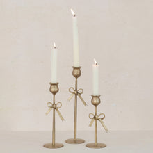 Load image into Gallery viewer, Hand-Forged Bow Candle Holders
