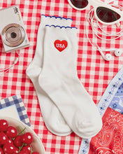 Load image into Gallery viewer, America 250 USA Socks | patriotic socks, usa socks, July 4th
