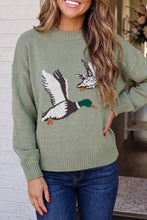 Load image into Gallery viewer, Mallard Duck Crewneck Knit Sweater
