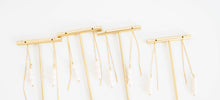 Load image into Gallery viewer, Skinny Pearl Statement Threader Earrings
