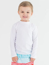 Load image into Gallery viewer, Boys White Long Sleeve Rash Guard
