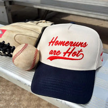 Load image into Gallery viewer, Homeruns are Hot Trucker Hat
