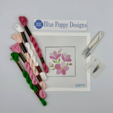 Load image into Gallery viewer, Pink Flowers Needlepoint Kit
