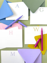 Load image into Gallery viewer, Blue Antique Letter Note Cards
