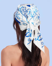 Load image into Gallery viewer, Bride Hair Scarf | white, bridal, bachelorette, wedding
