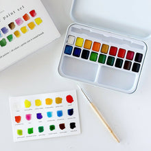 Load image into Gallery viewer, Watercolor Set 18 with brush
