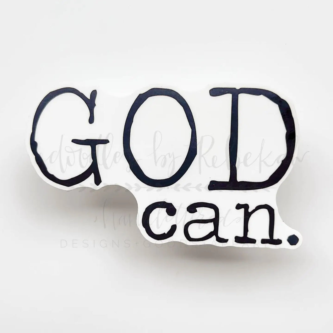 God Can Sticker