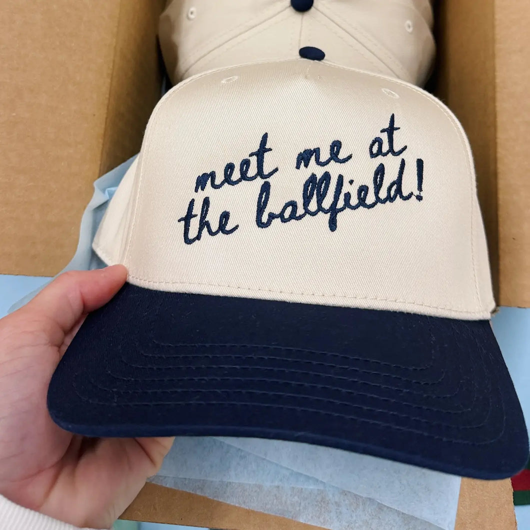 Meet Me At the Ballfield! Canvas Hat