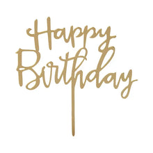 Load image into Gallery viewer, Luxe Happy Birthday Cake Topper
