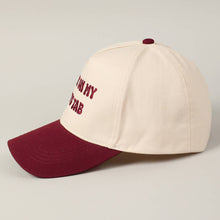 Load image into Gallery viewer, Put It On My Dad's Tab Embroidery Two-Tone Hat
