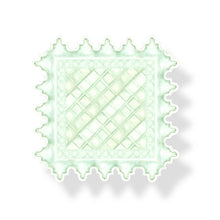 Load image into Gallery viewer, Acrylic Green &amp; White Coaster
