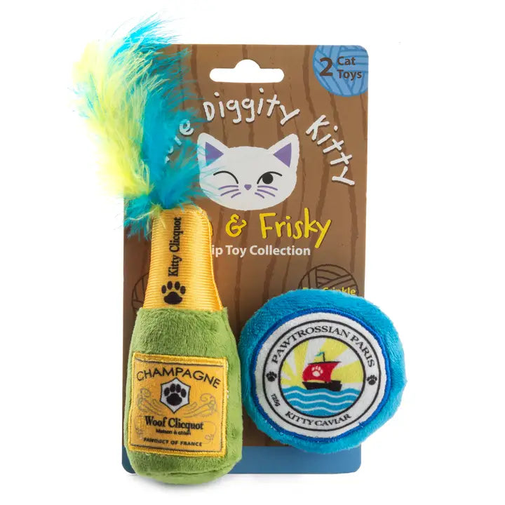 Haute Diggity Kitty Champagne Toys