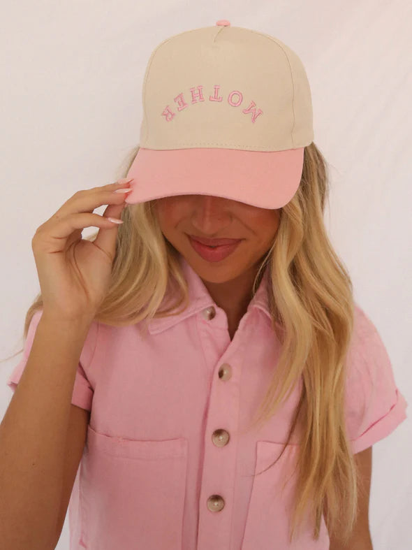 Mother Pink Two Toned Trucker Hat
