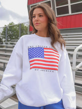 Load image into Gallery viewer, US Flag Crew Sweatshirt
