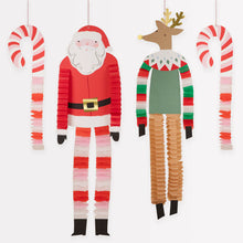 Load image into Gallery viewer, Long Legged Santa &amp; Reindeer Decorations
