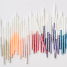 Load image into Gallery viewer, Pale Pink Glitter Dipped Candles
