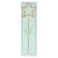Load image into Gallery viewer, Gold Sparkler Star Candle
