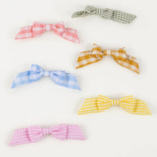 Load image into Gallery viewer, Gingham Hair Bows
