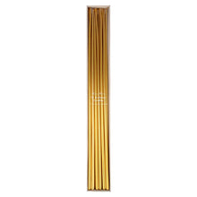 Load image into Gallery viewer, Gold Tall Tapered Candles

