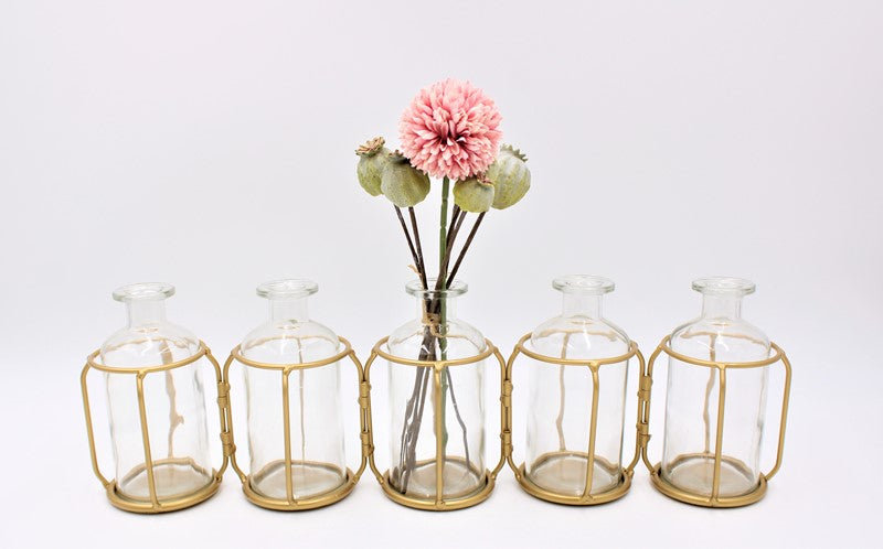 20X6 Stand w/ 5 Glass Vases