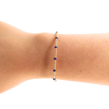 Load image into Gallery viewer, Navy Dainty Poppi Bracelet
