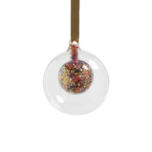 Load image into Gallery viewer, Double Glass Sequin Ball Ornament
