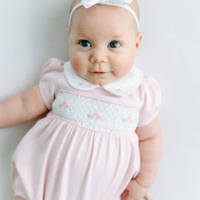 Load image into Gallery viewer, Willow's Classics Smocked Short Sleeve Bubble - Pink
