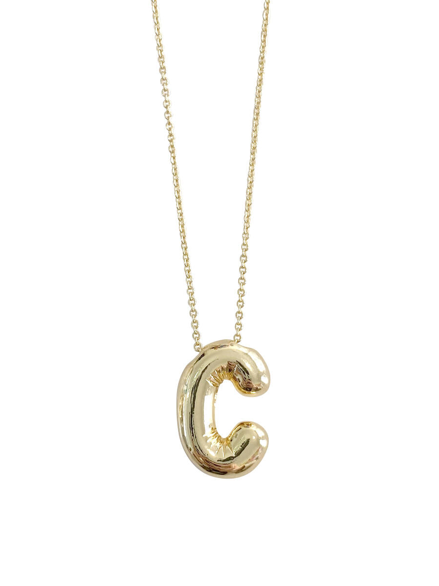 Bubble Initial Necklaces