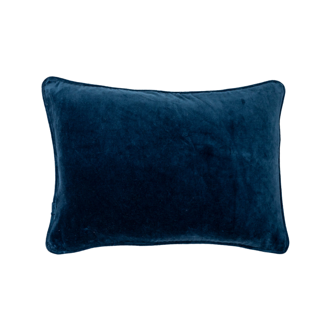 Cobalt Blue Velvet Pillow