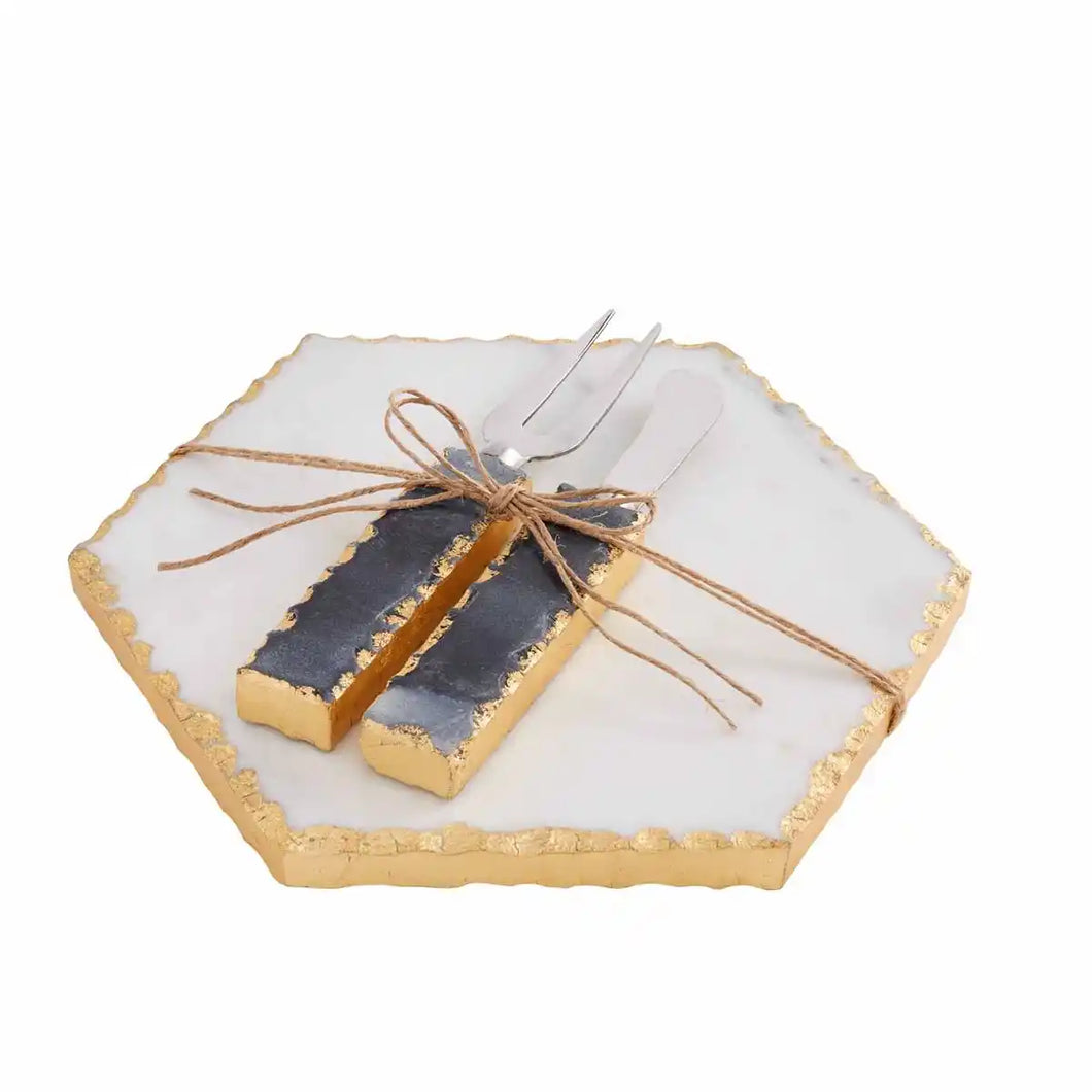 Marble Chipped Cheese Board Set