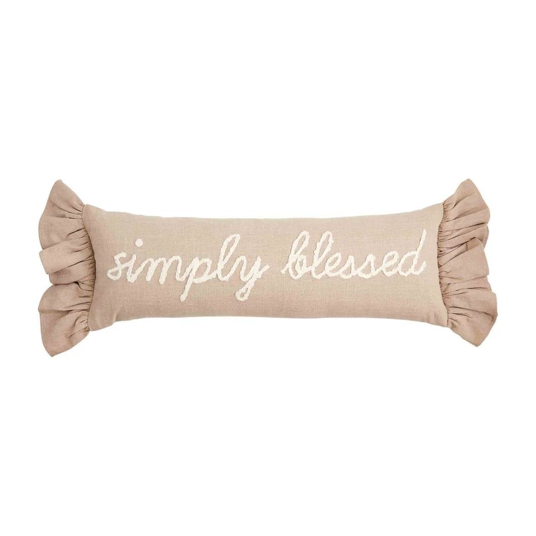 Mudpie Simply Blessed Pillow