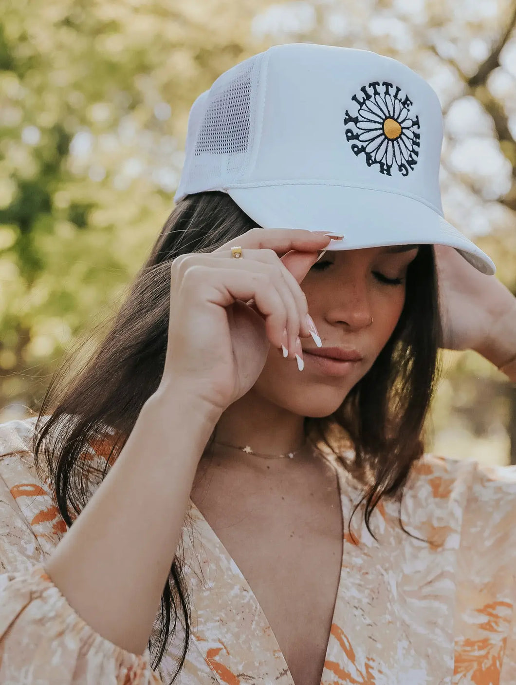 Happy Little Things Trucker Hat