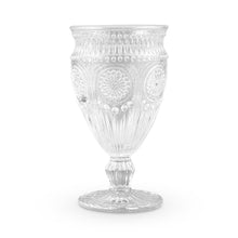 Load image into Gallery viewer, Vintage Style Pressed Glass Wine Goblet
