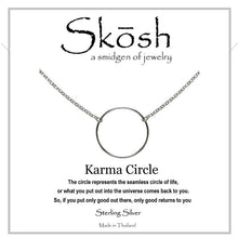 Load image into Gallery viewer, Large Karma Circle Necklace
