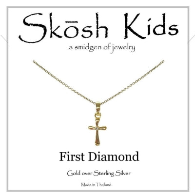 Skosh Kids 1st Diamond CZ Cross